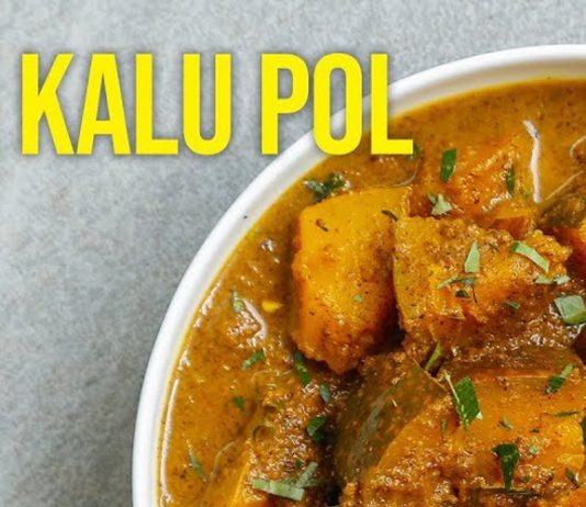 Pumpkin Kalu Pol Curry | Cooking with Aunty D