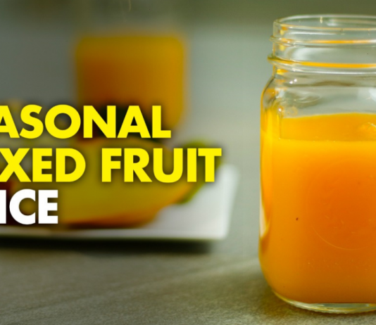Seasonal Mixed Fruit Juice | Cooking with Aunty D